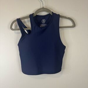 SAGE Collective Navy Blue Cropped Tank w/ Padding Small
